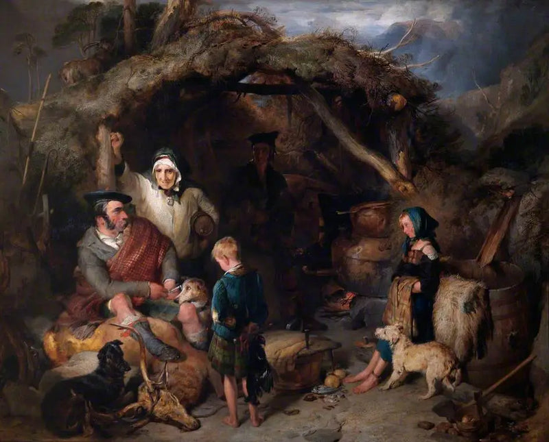 The illicit whisky still of the Highlands - Edwin Henry Landseer