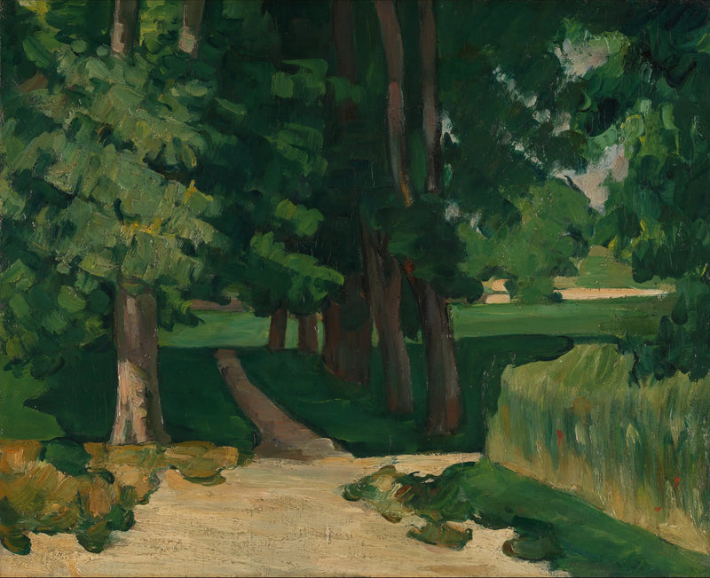 The Path at Jas de Bouffan - Paul Cézanne