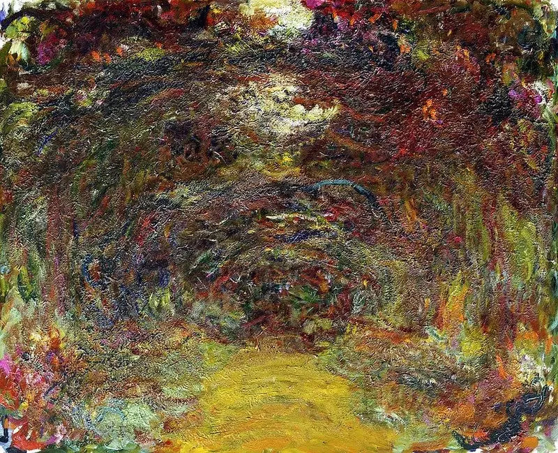 The Rose Path - Claude Monet