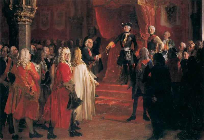 The Allegiance of the Silesian Diet before Frederick II at Breslau - Adolph von Menzel
