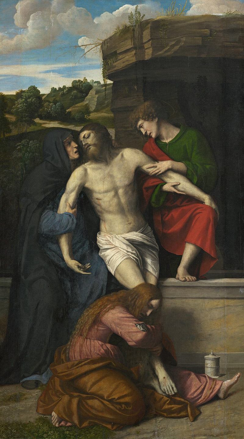 Lamentation on the Dead Christ - Alessandro Bonvicino