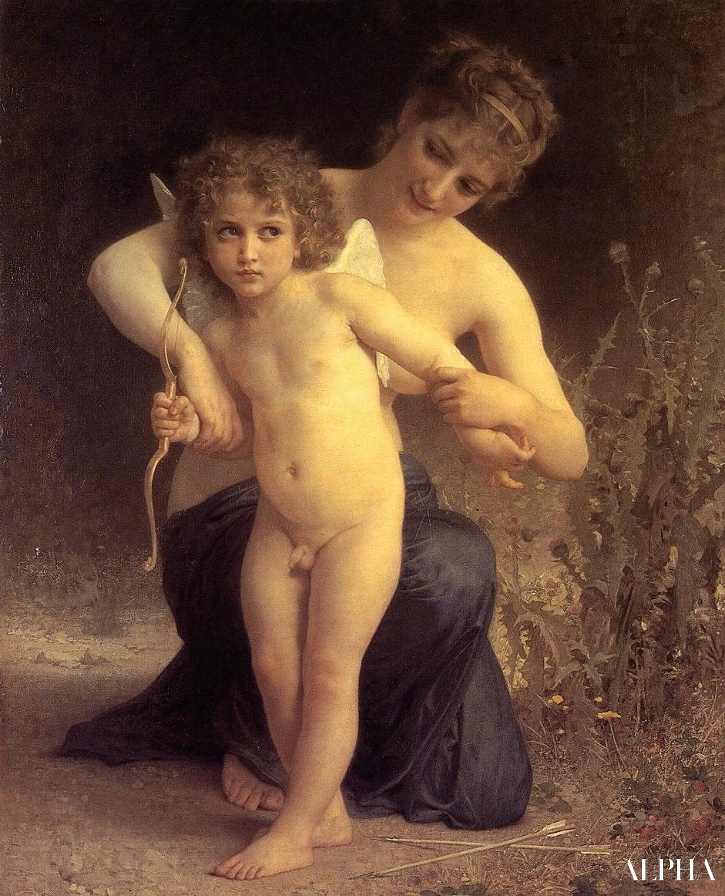 'Love Disarmed - William Bouguereau - High-end reproductions of paintings and artworks'