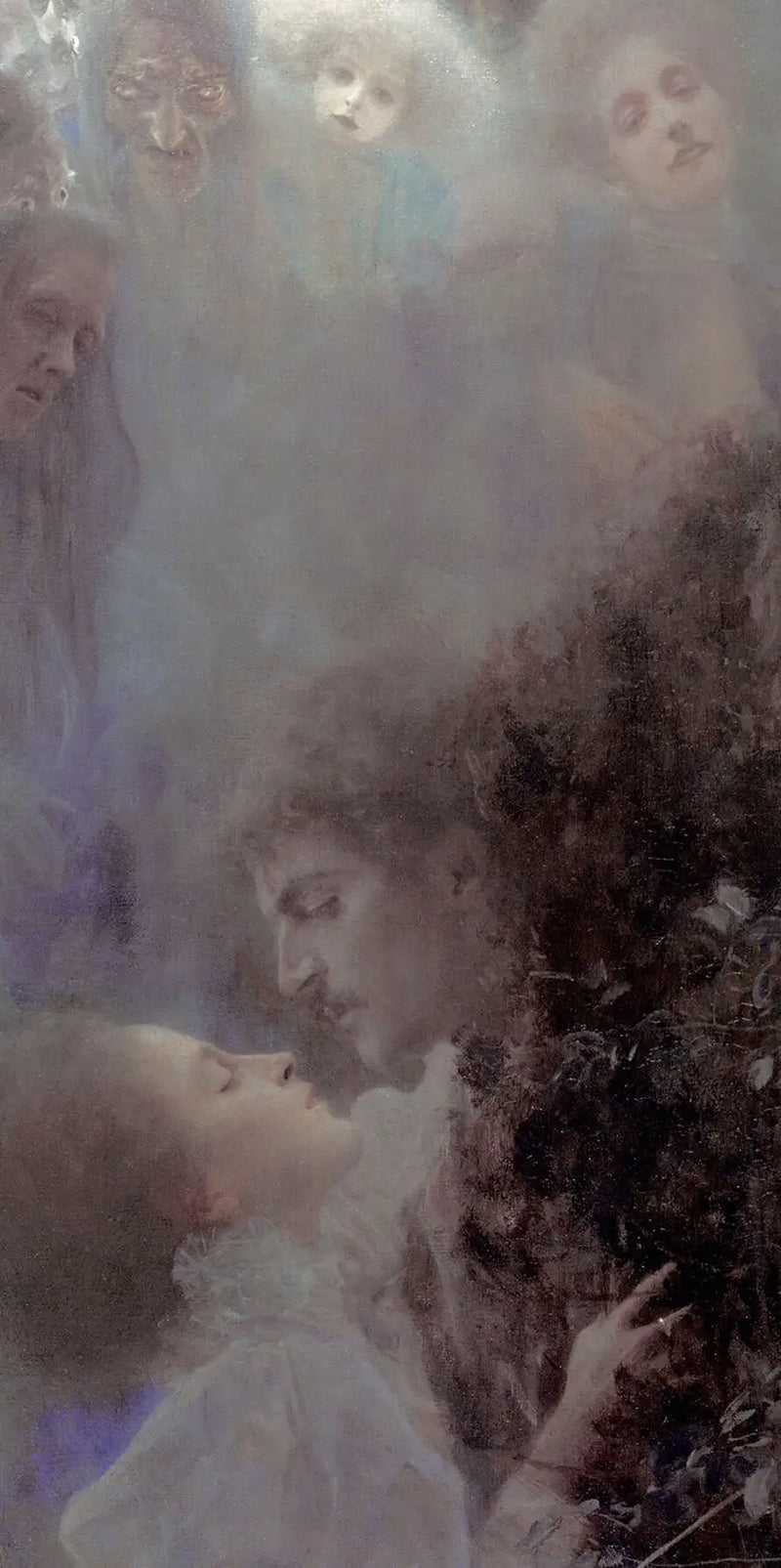 💘 Love (detail) – Gustav Klimt (circa 1895)