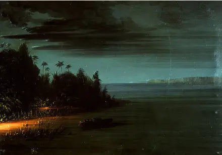 Lancer à la lumière des torches - George Catlin - Alpha Reproduction