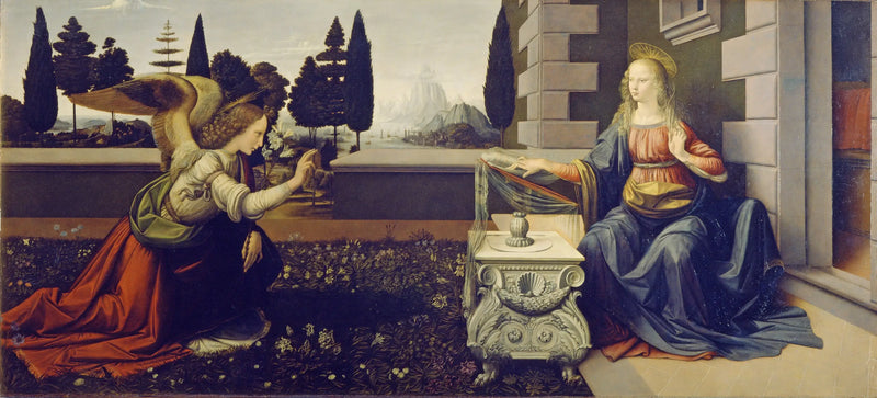 The Annunciation by San Martino - Leonardo da Vinci