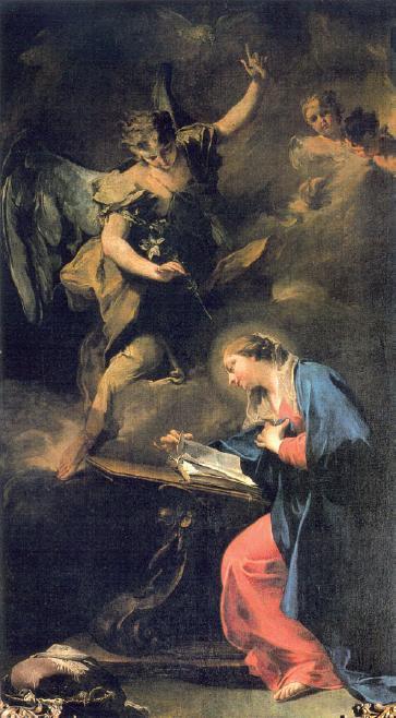 The Annunciation - Giovanni Battista Pittoni