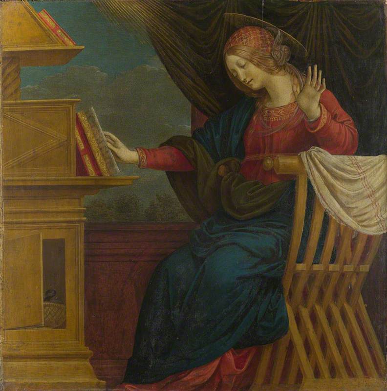 The Annunciation: The Virgin Mary - Gaudenzio Ferrari