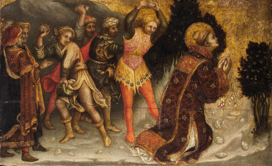 Saint Stephen's Martyrdom - Gentile da Fabriano