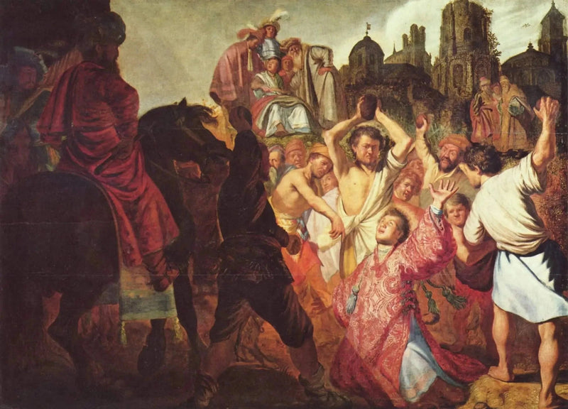 The Stoning of Saint Stephen - Rembrandt
