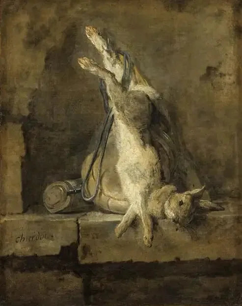 Dead Rabbit and Hunting Gear - Jean Siméon Chardin