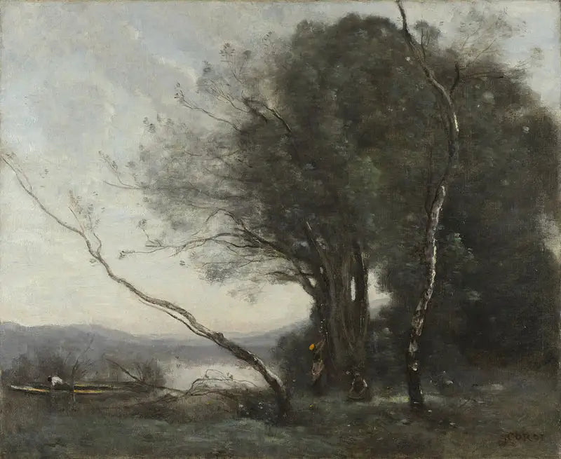The Leaning Tree - Jean-Baptiste Camille Corot