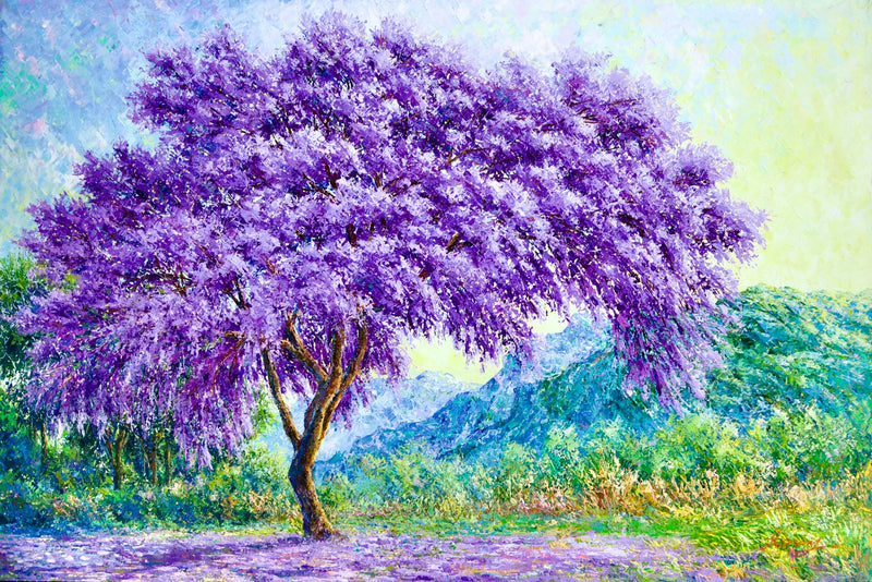 The Purple Tree | 90 x 60 cm