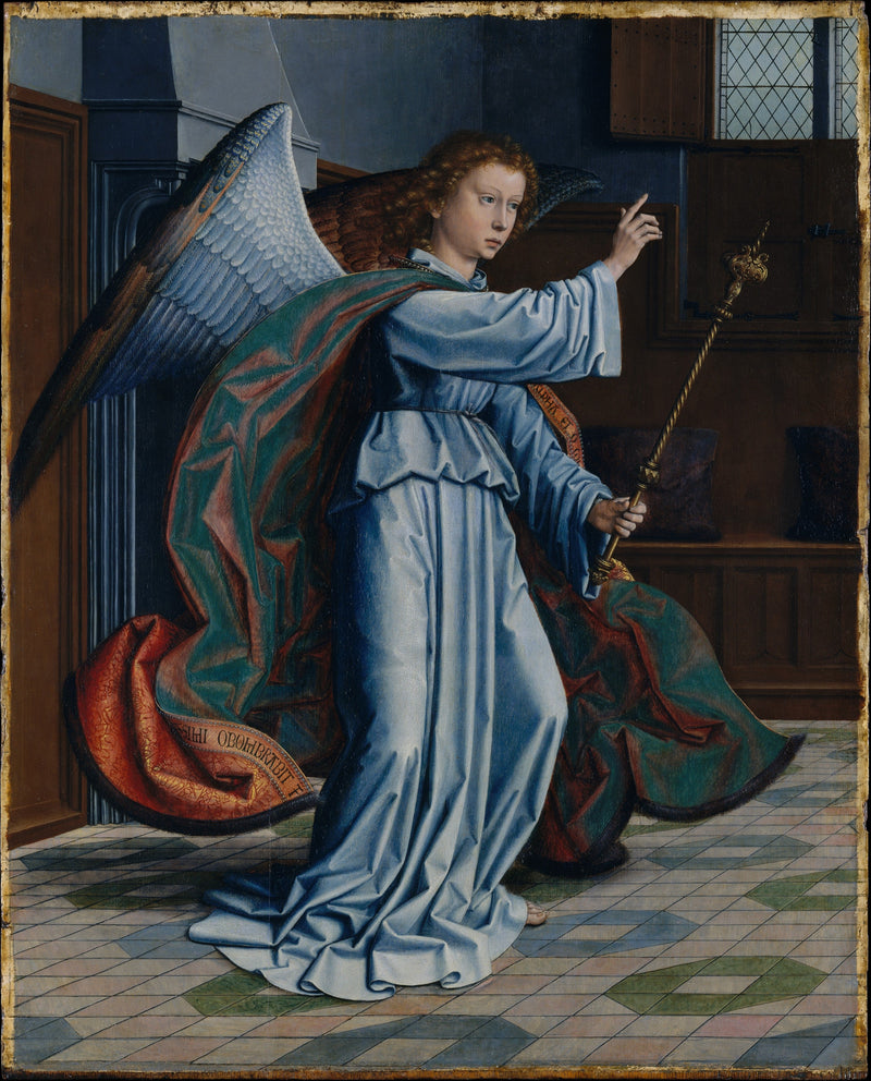 Archangel Gabriel of the Annunciation - Cervara Altarpiece - Gérard David