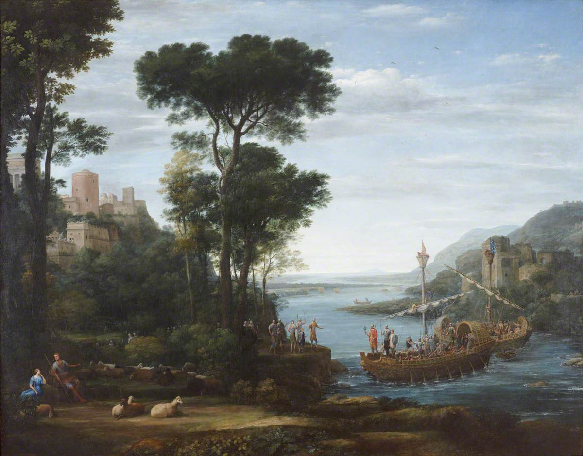 The Arrival of Aeneas at Pallanteum - Claude Lorrain