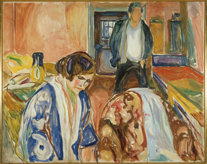 The Artist and His Model - Edvard Munch