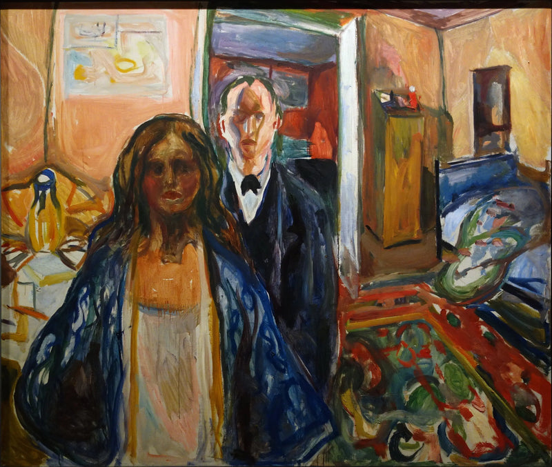 The Artist and His Model - Edvard Munch