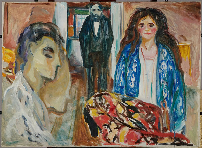 The Artist and His Model. Jealousy - Edvard Munch