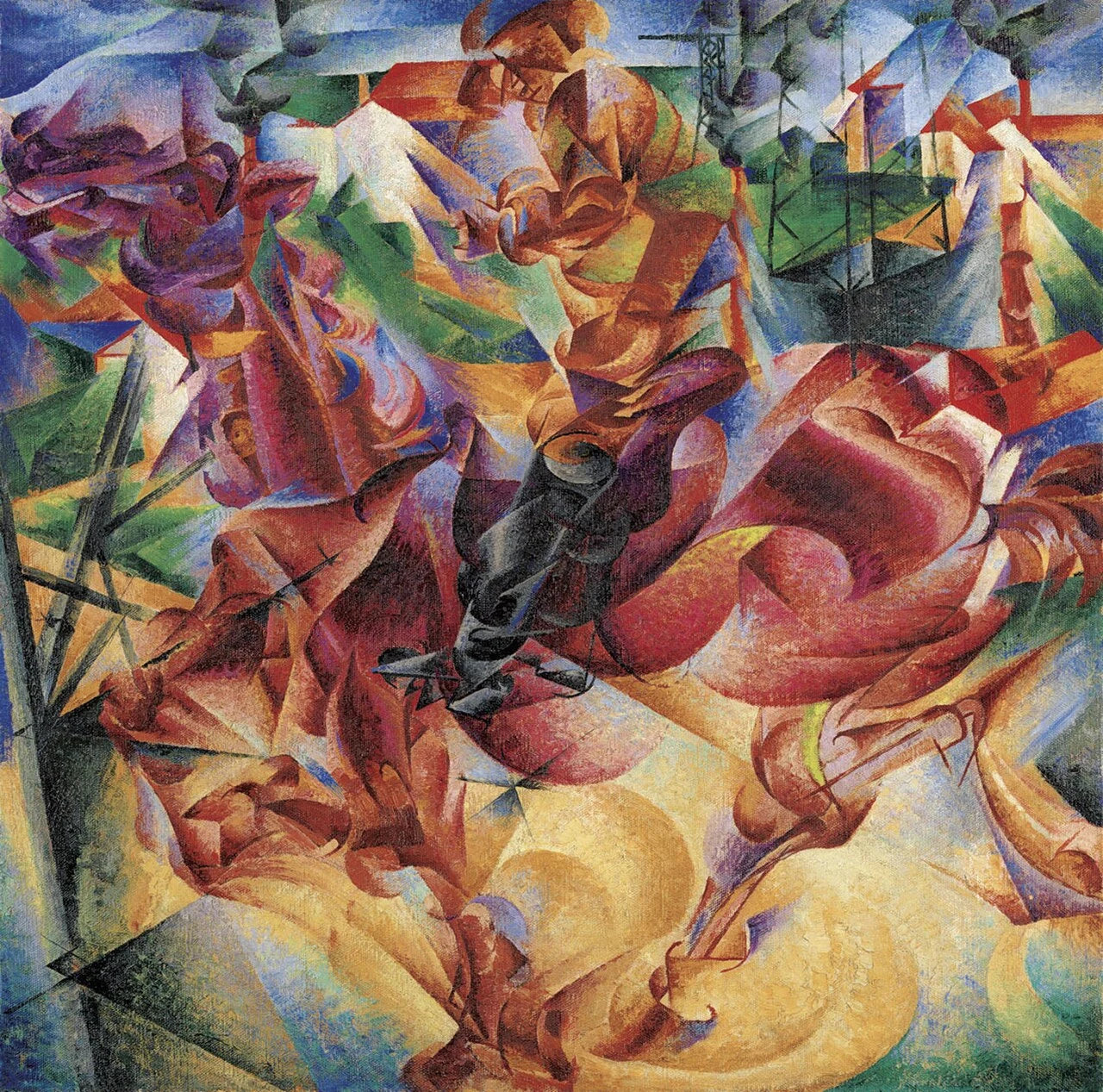 Élasticité, Umberto Boccioni