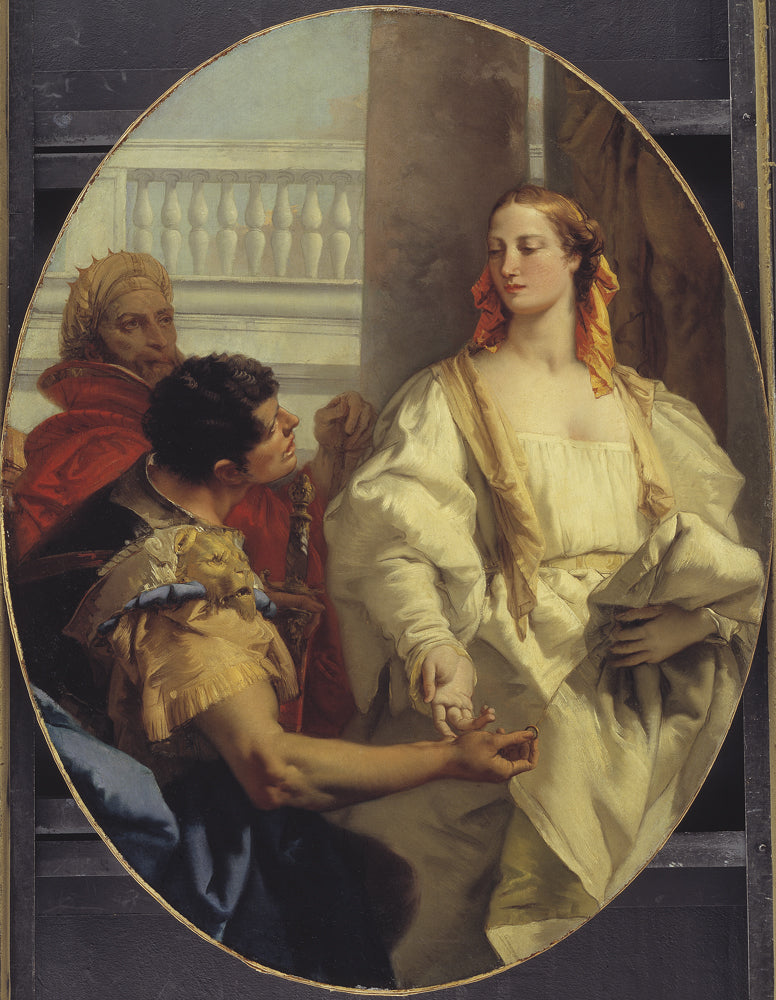 Latinus offering his daughter Lavinia in marriage to Aeneas - Giovanni Battista Tiepolo