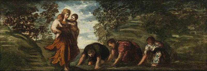 Latone transforming the Lycian peasants into frogs - Jacopo Tintoretto