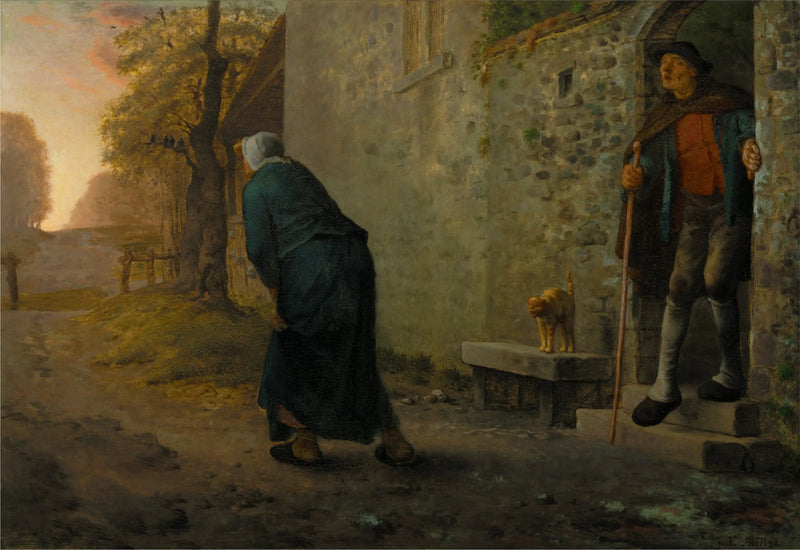 The Waiting - Jean-François Millet