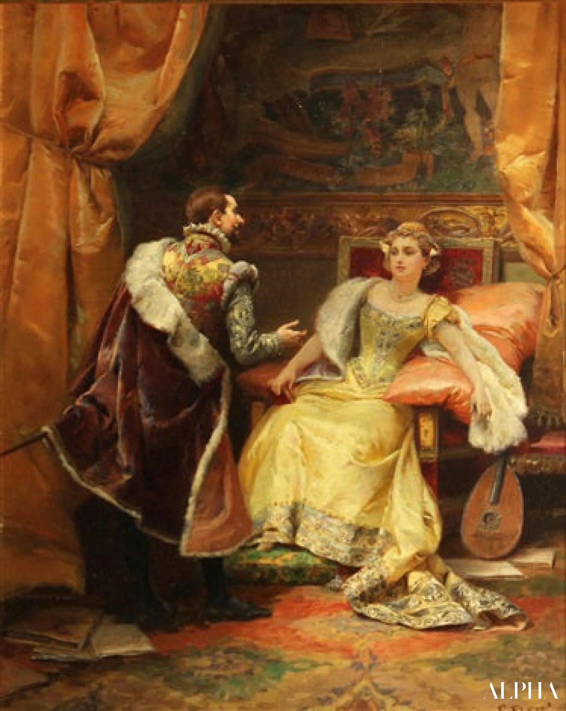 The Royal Audience - Cesare-Auguste Detti Reproductions of Paintings in Oil