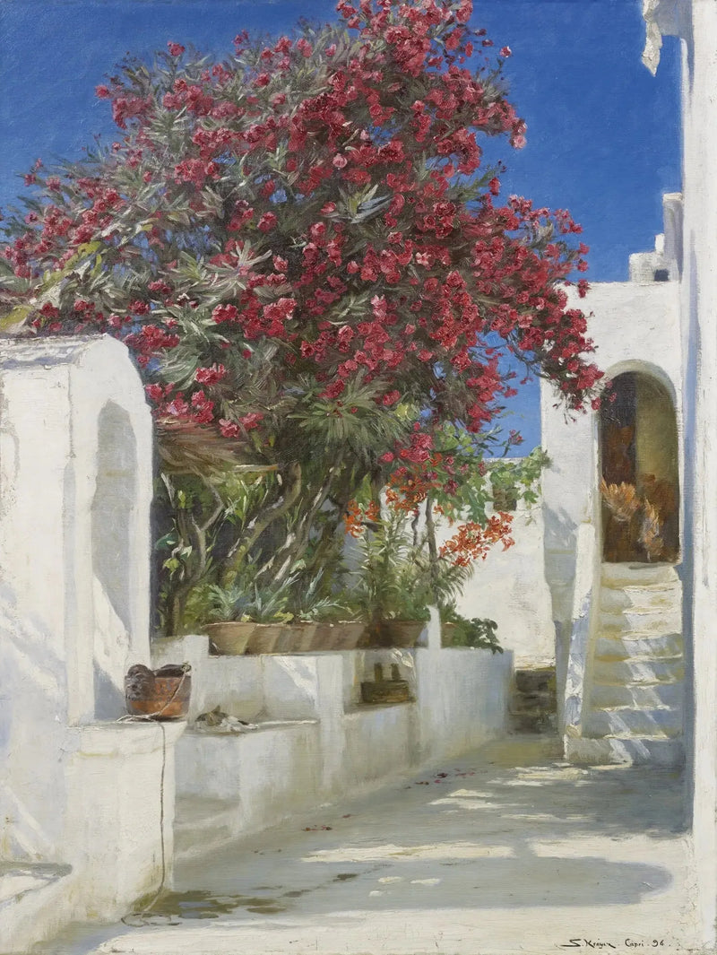 Blooming Oleanders, Capri - Peder Severin Krøyer