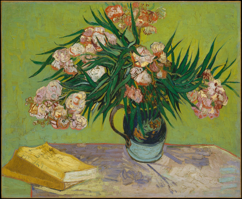 Vase with Pink Laurels - Vincent van Gogh