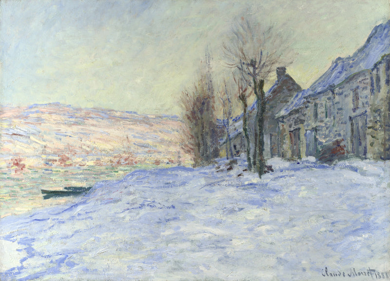 Lavacourt under the snow W511 - Claude Monet