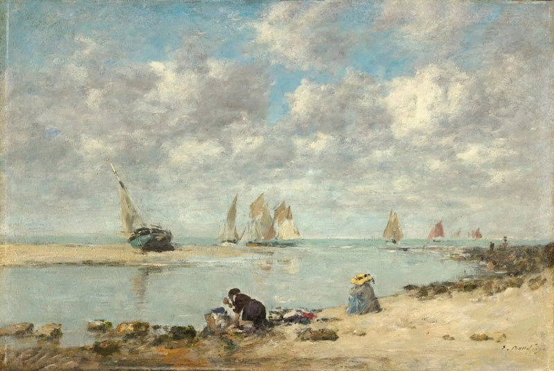 Washerwoman near Trouville - Eugène Boudin