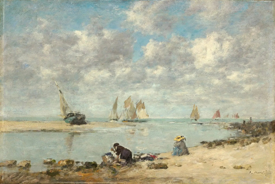 Washerwoman near Trouville - Eugène Boudin