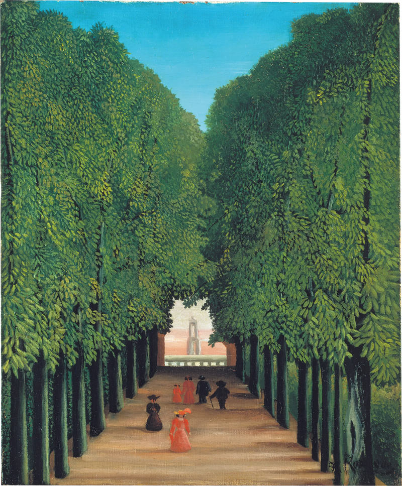 The Avenue of the Saint-Cloud Park - Henri Rousseau