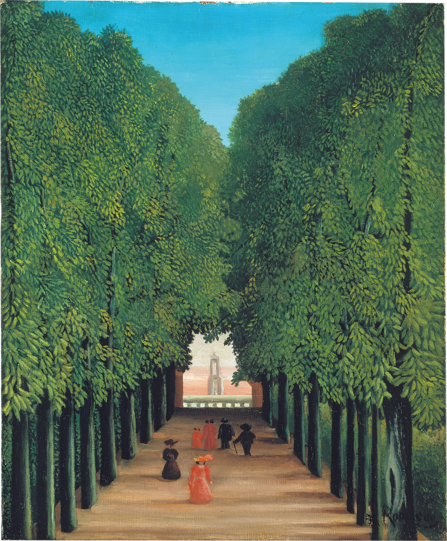 The Avenue of the Saint-Cloud Park - Henri Rousseau
