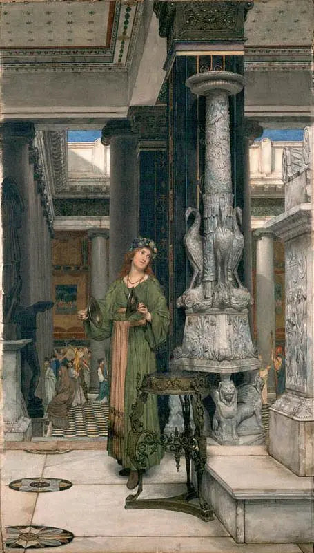 La Joueuse de cymbales, peinture de Lawrence Alma-Tadema
