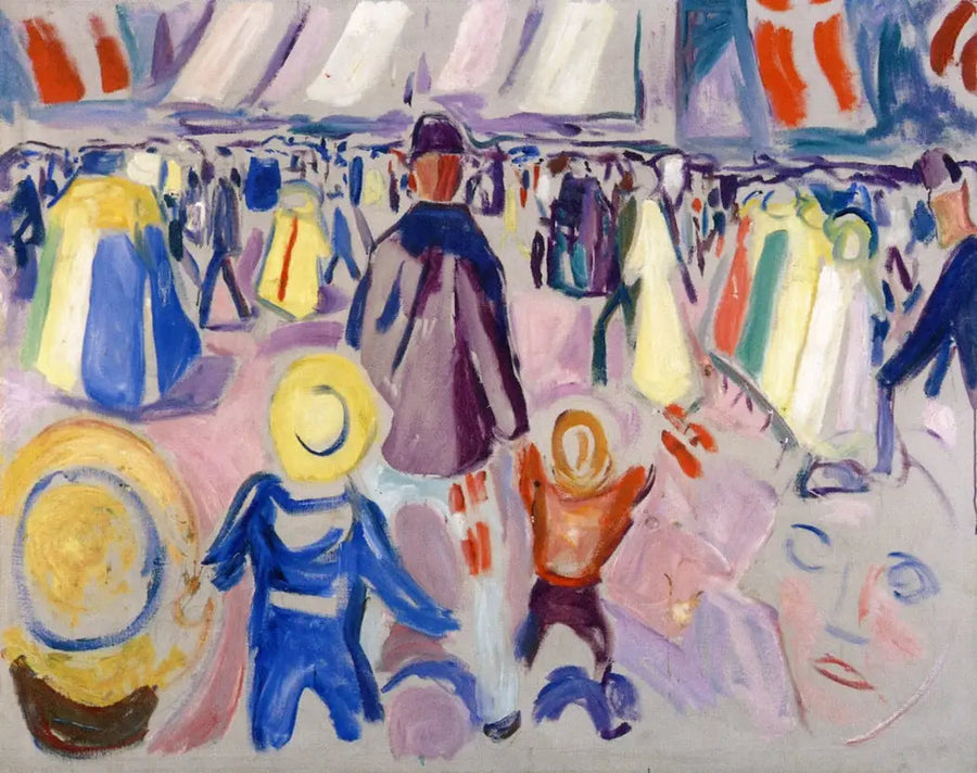 May 17 in a small Norwegian town - Edvard Munch