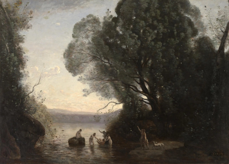 Diane's Bath - Jean-Baptiste Camille Corot