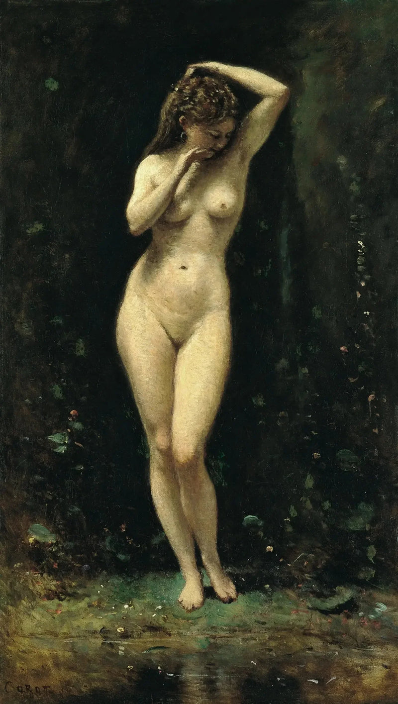 Diane's Bath (La Fontaine) - Jean-Baptiste Camille Corot