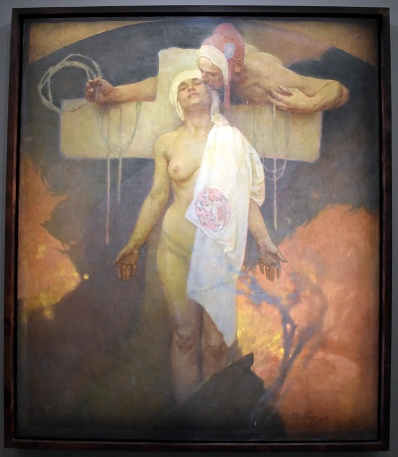 The Kiss from France to Bohemia - Alphonse Mucha