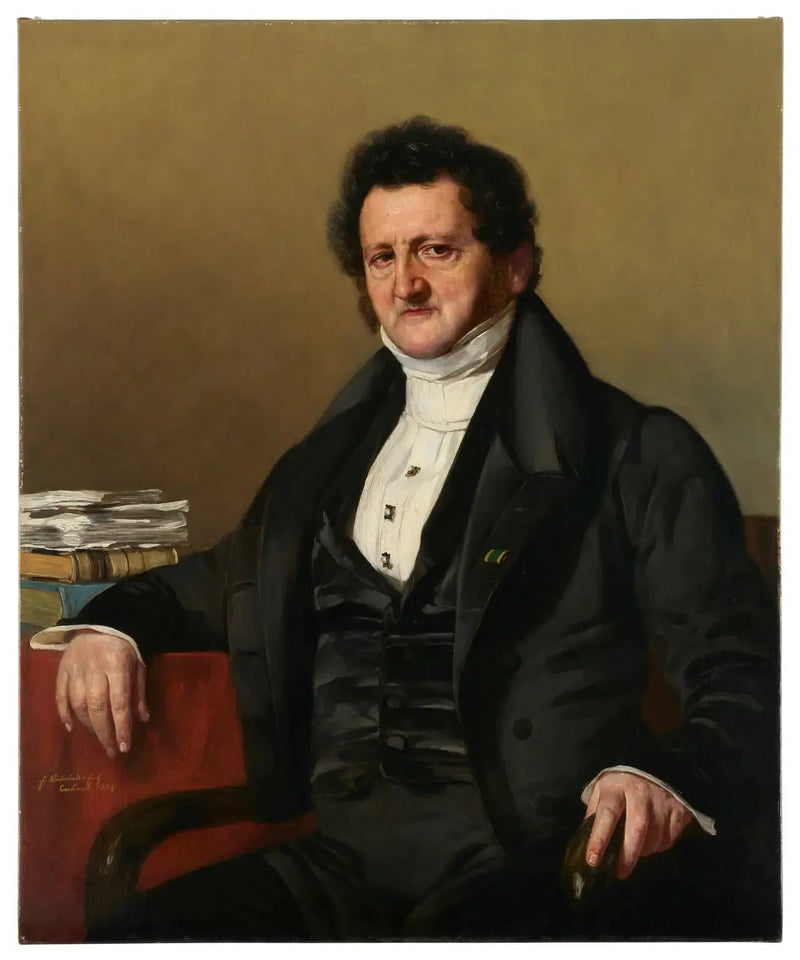 The banker David Seligmann, Freiherr von Eichthal - Franz Xaver Winterhalter