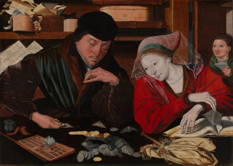 The Banker and His Wife - Marinus van Reymerswale