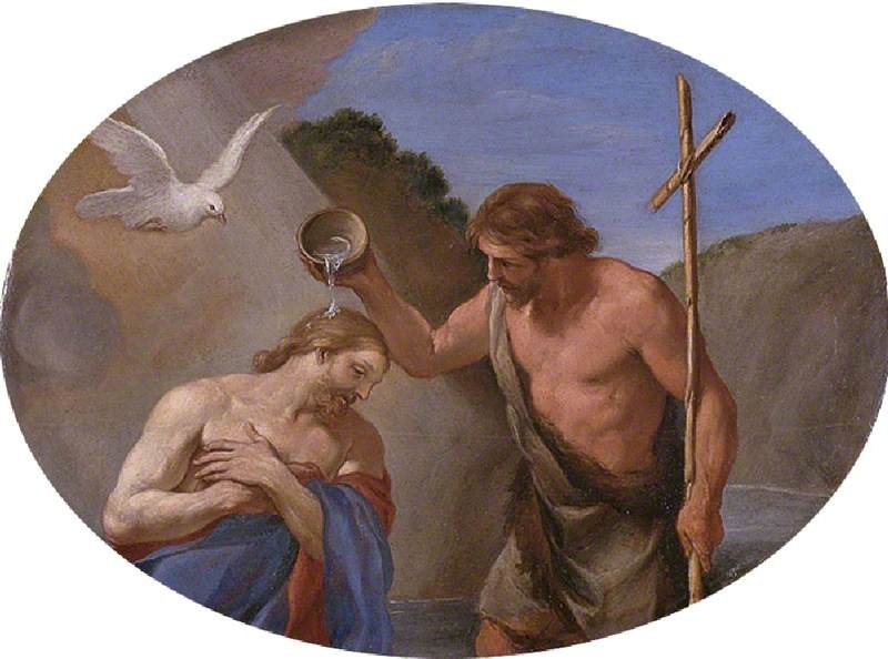The Baptism of Christ - Andrea Sacchi