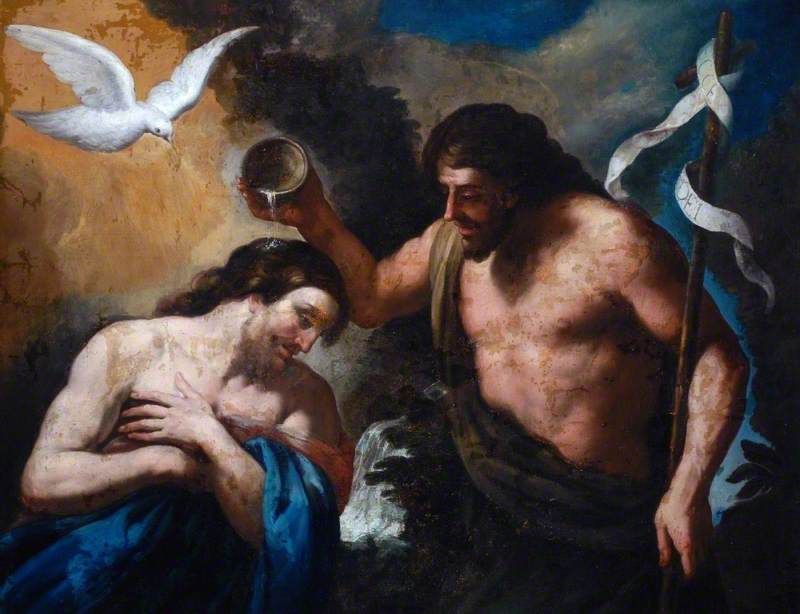 The Baptism of Christ - Andrea Sacchi