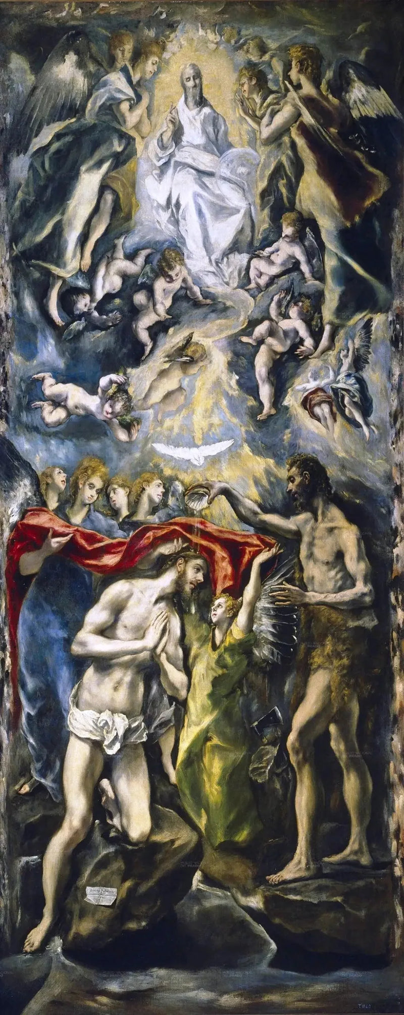 The Baptism of Christ - El Greco