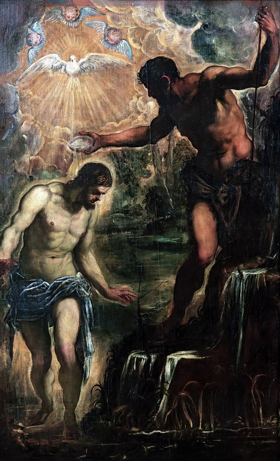 The Baptism of Christ - Jacopo Tintoretto