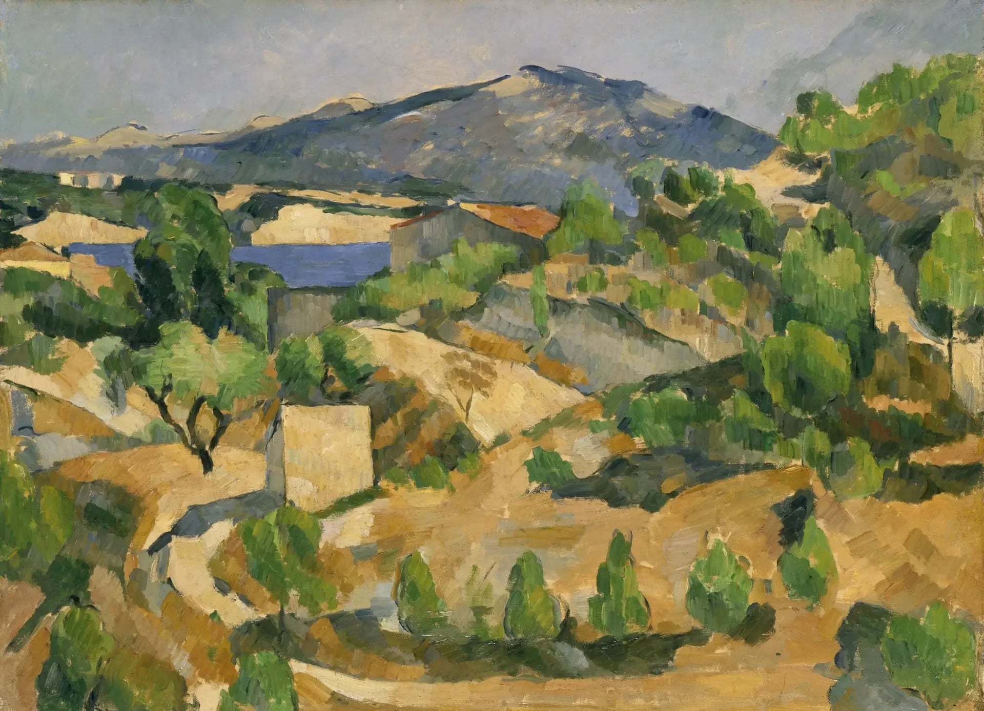 Le Barrage de François Zola - Paul Cézanne image 1 copie peinte à la main à l’huile