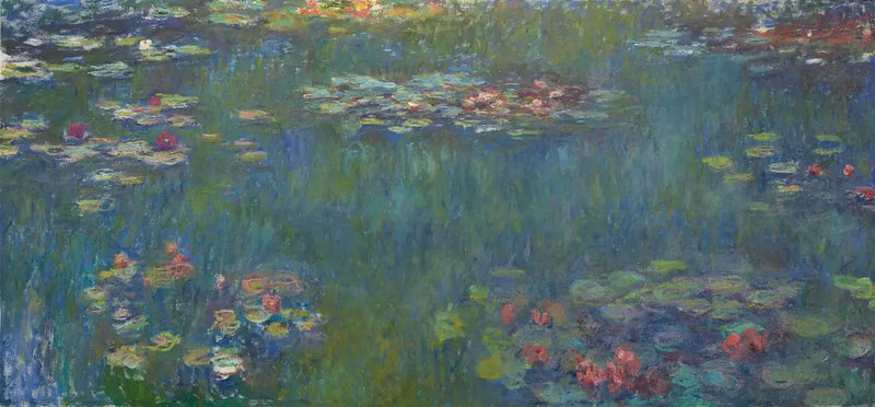 The Water Lily Pond, Green Reflections - Claude Monet