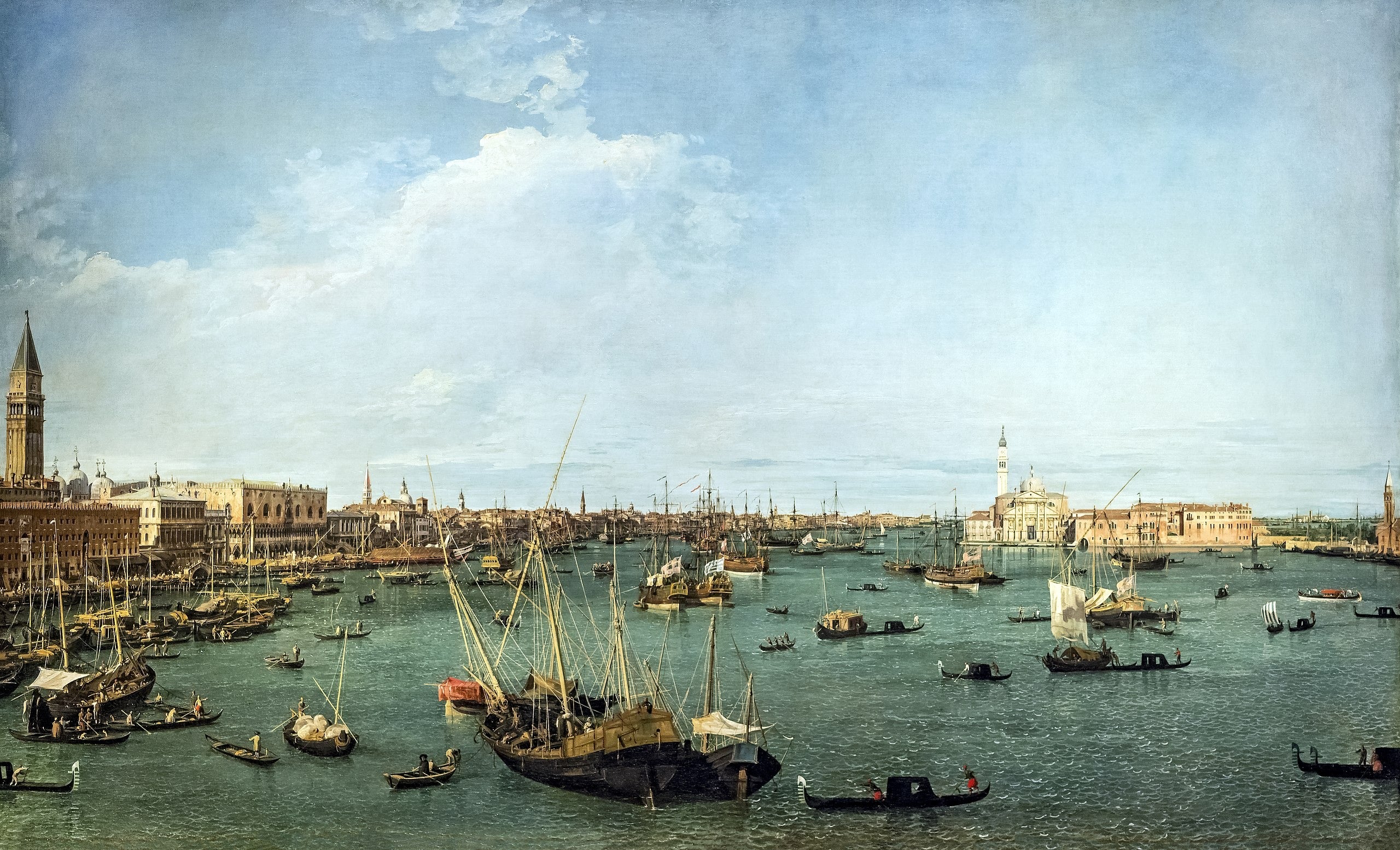 The Basin of Saint Mark, Venice - Canaletto