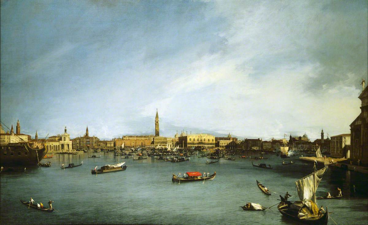 The Basin of Saint Mark, Venice, seen from Giudecca - Canaletto