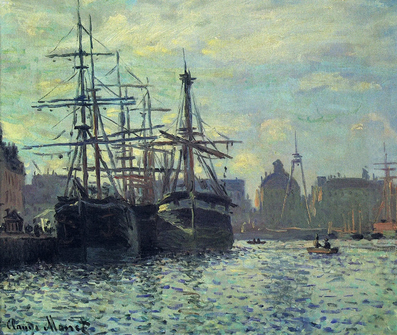 The Basin of Commerce. Le Havre - Claude Monet