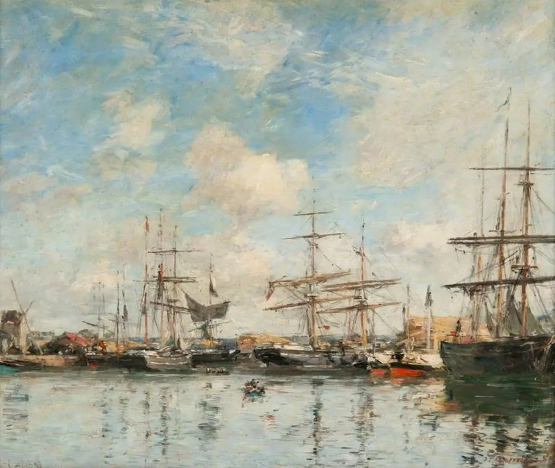 The Basin of the Port of Gravelines - Eugène Boudin